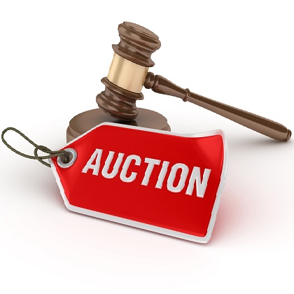 Gavel with Auction Tag